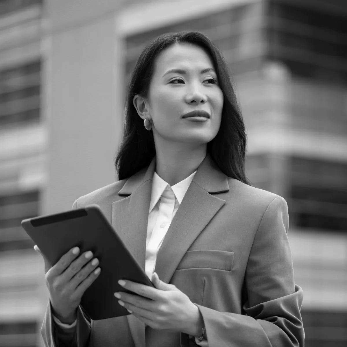 Contract professional reviewing an agreement